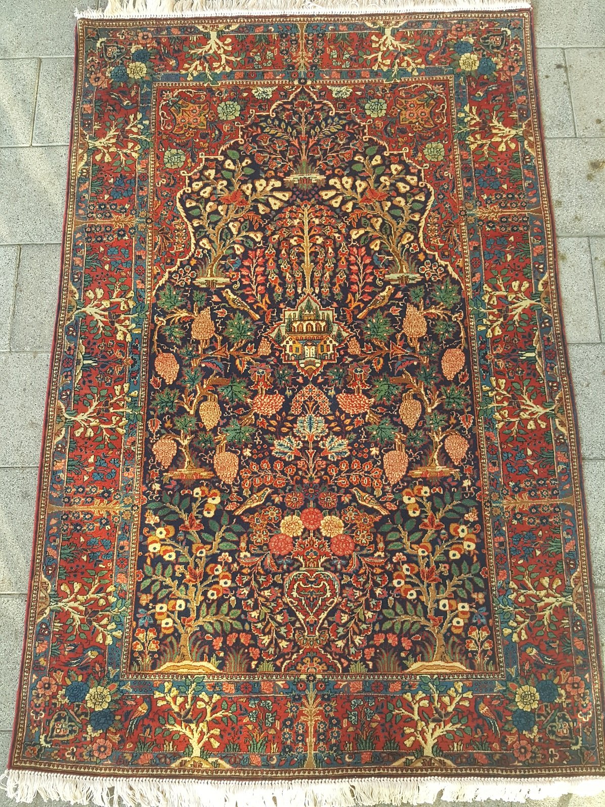 שטיח פרסי מסוג קשאן עתיק