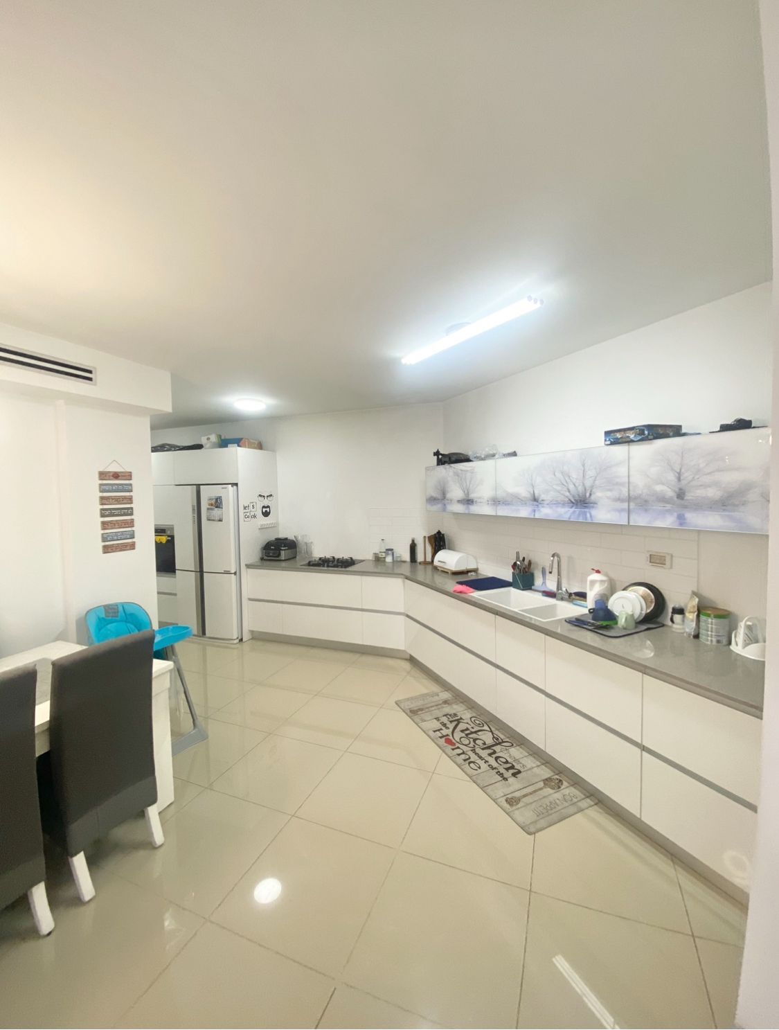 A huge 3-room apartment on Ben Gurion Street, Kiryat Malachi.