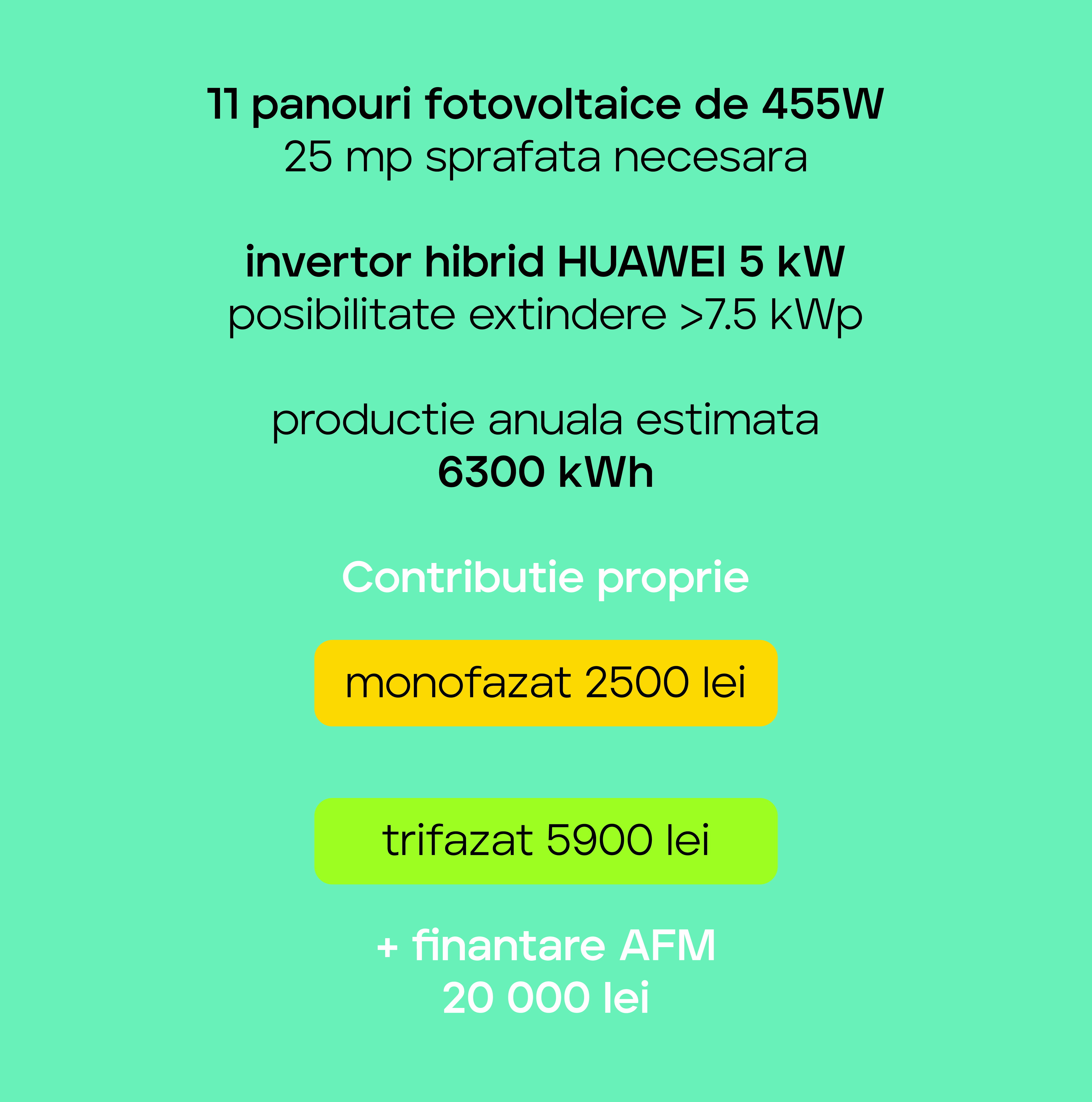 Sistem fotovoltaic 5 kWp