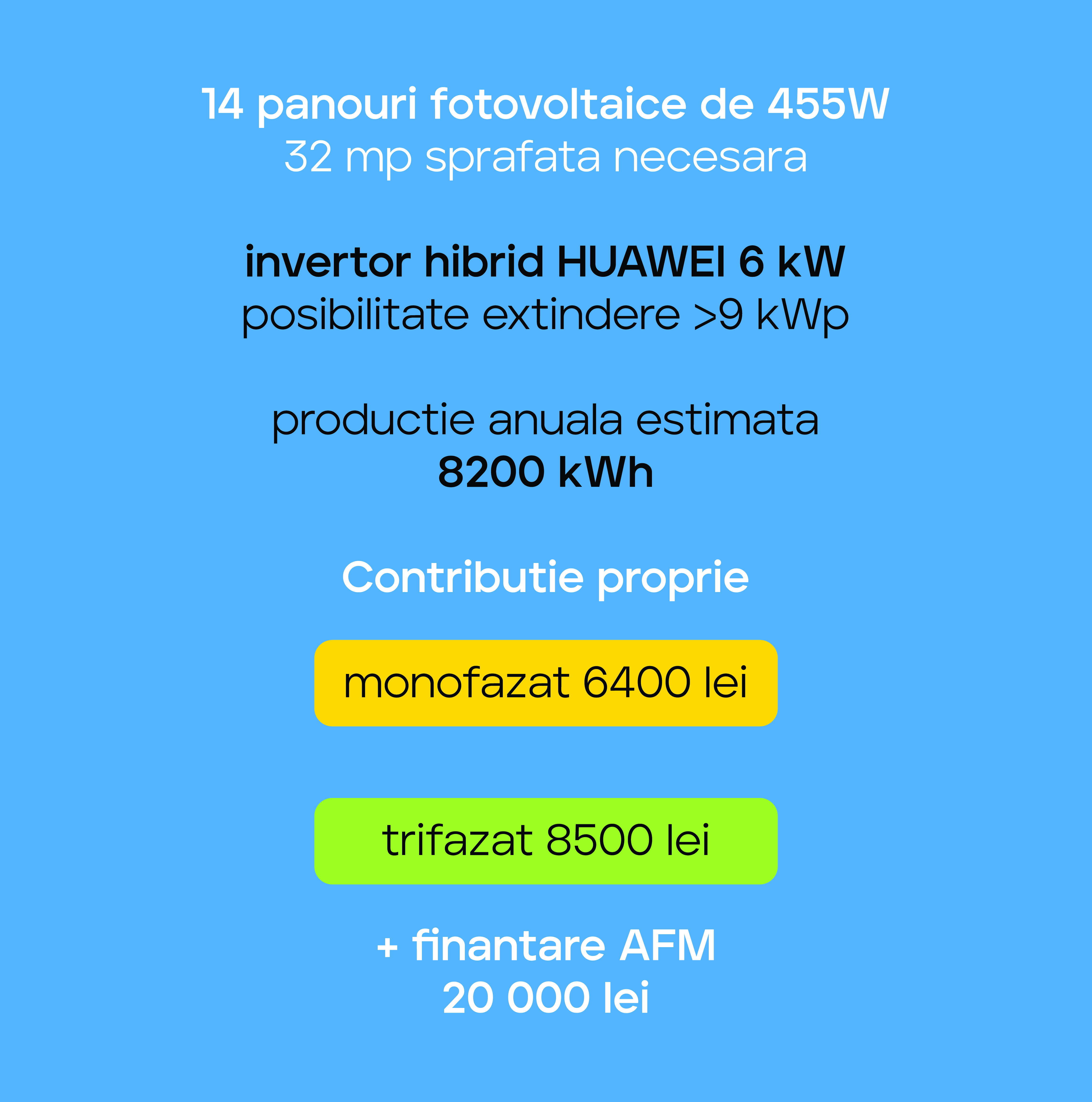 Sistem fotovoltaic 6,4 kWp