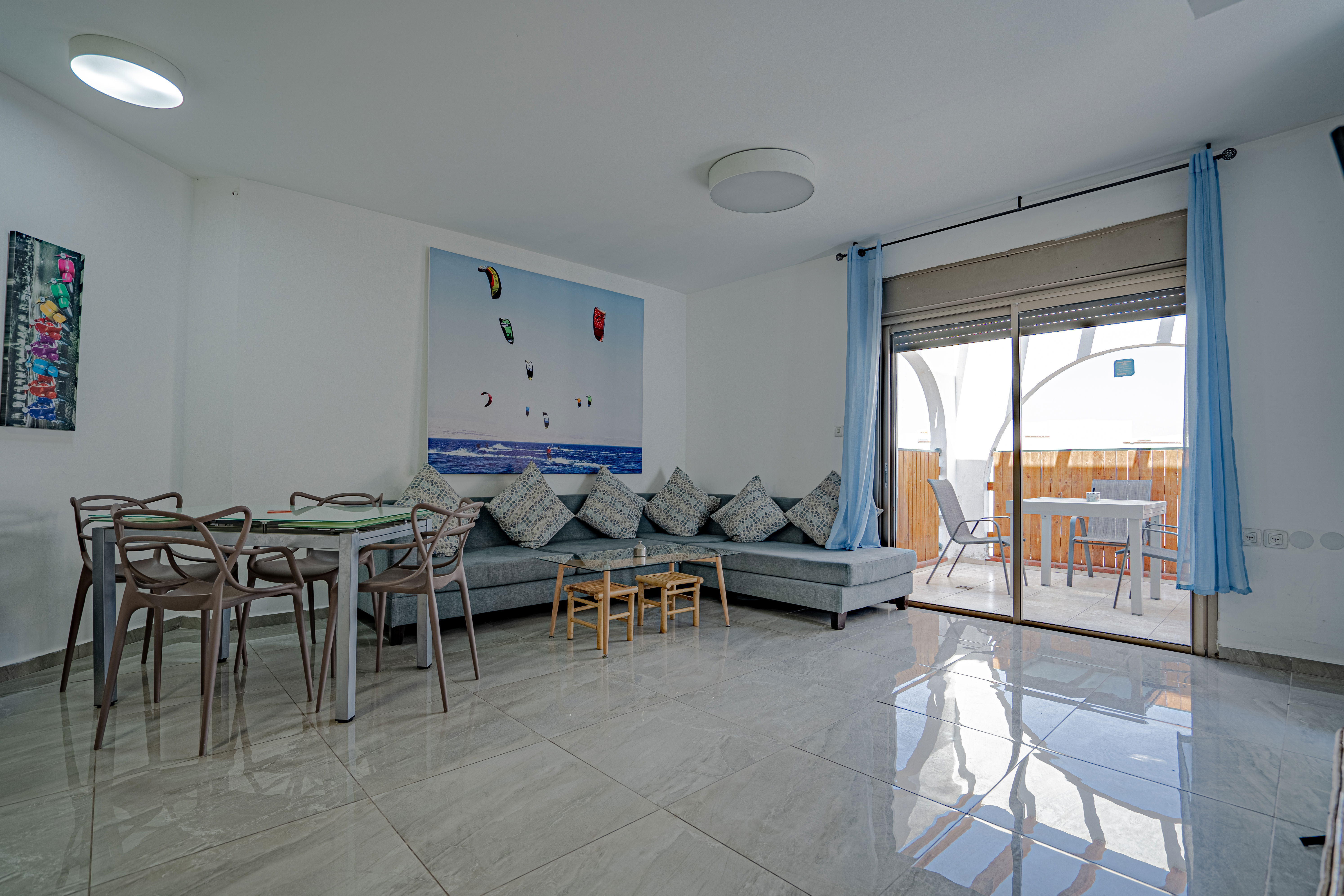 on the apartment