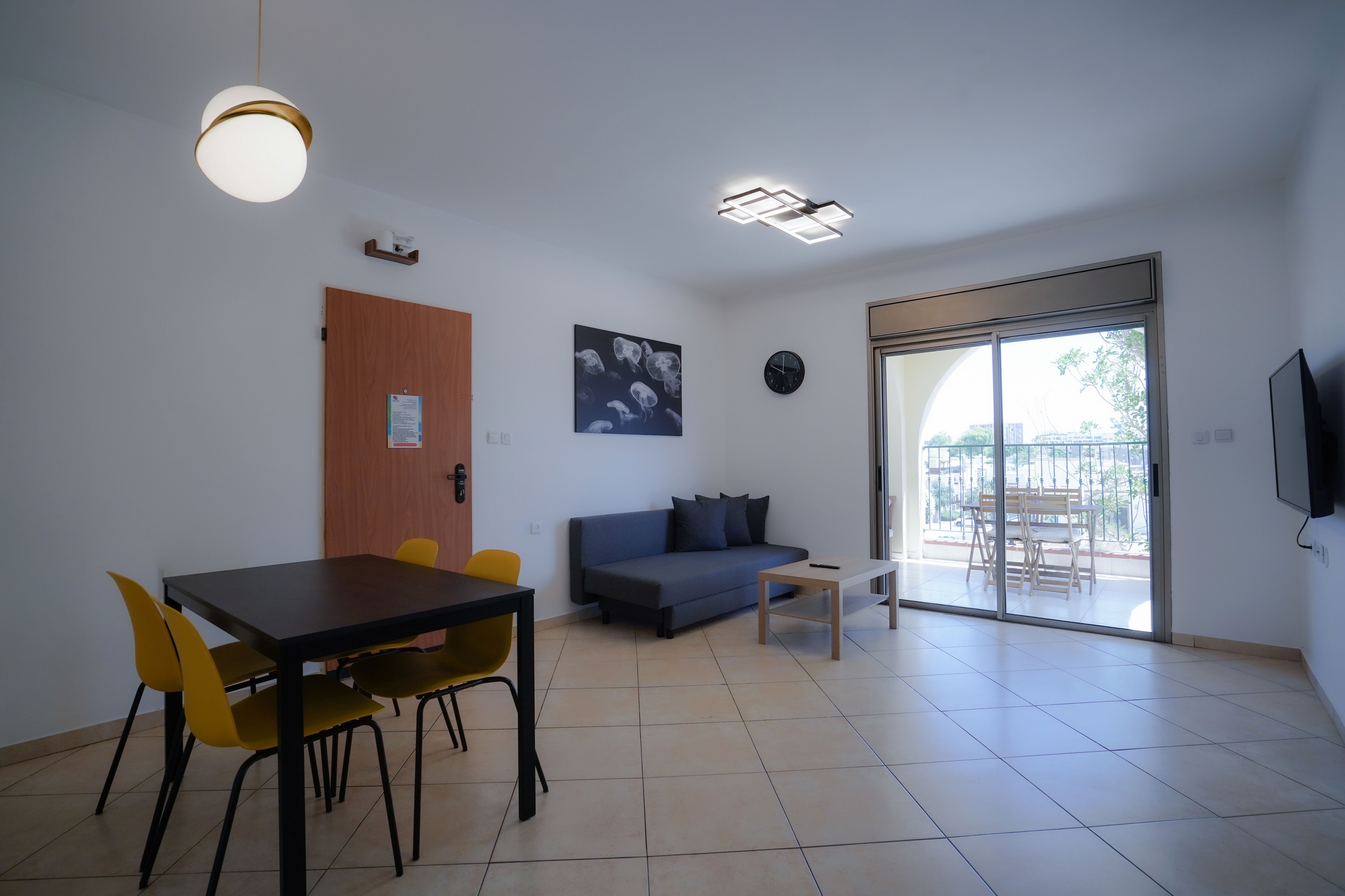 on the apartment