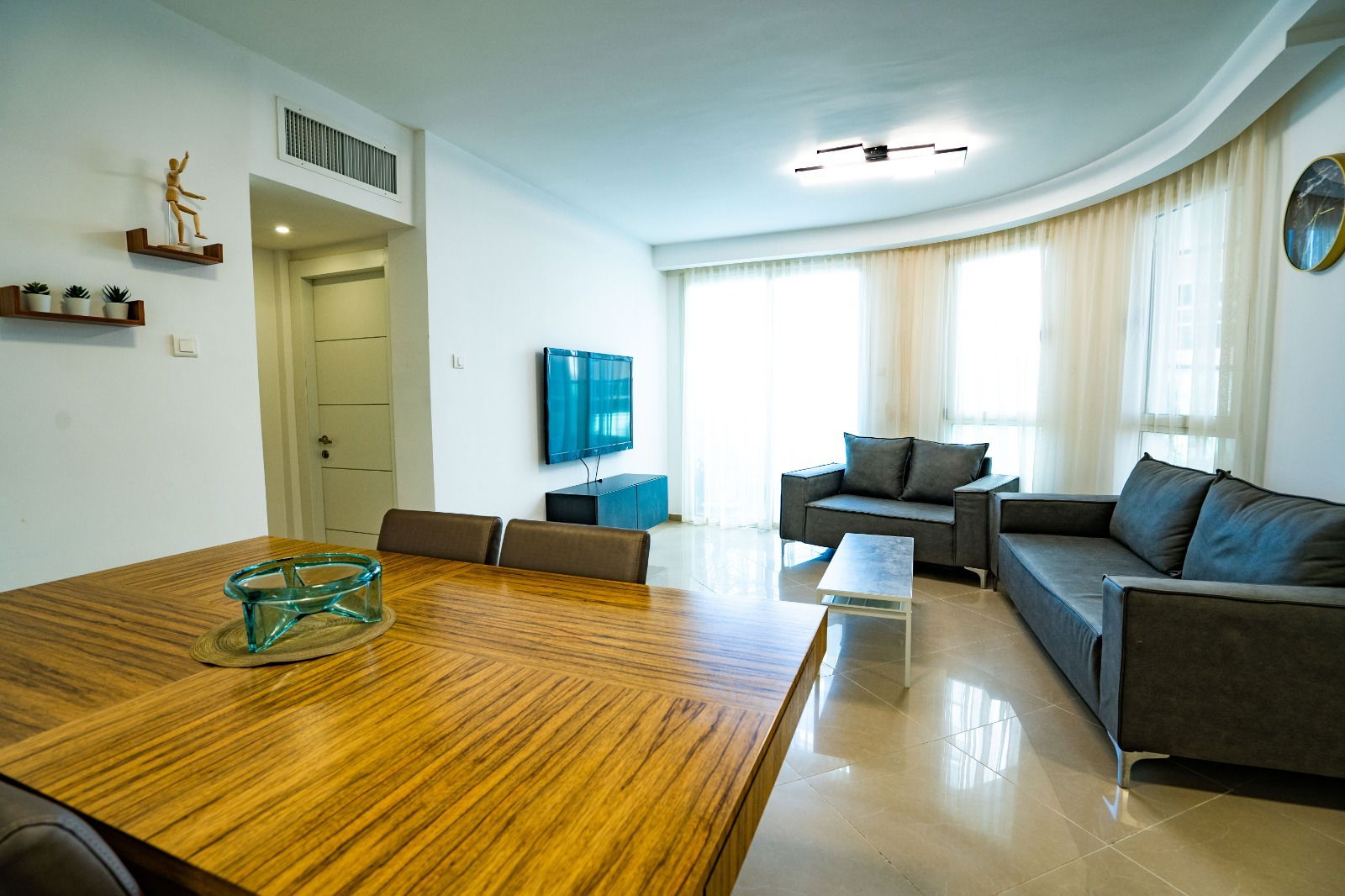 on the apartment