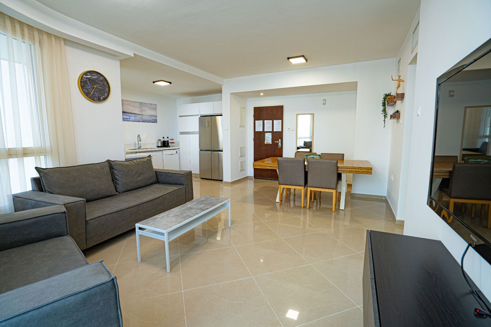 on the apartment