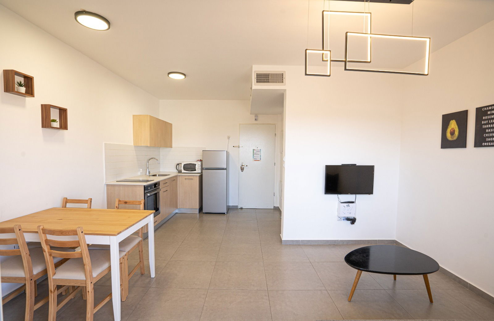 on the apartment