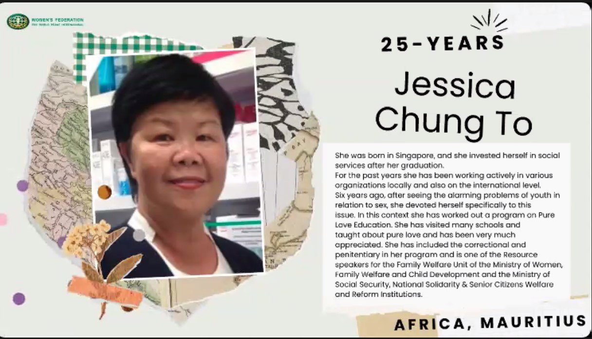 Jessica Chung - WFWP Maurice