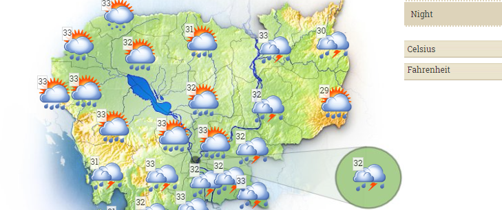 La météo au Cambodge