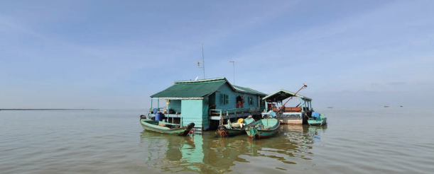 Visite en barque au village flottant Chong Khneas
