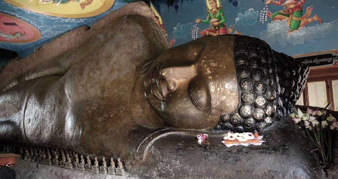 Le Buddha couché Phnom Kulen