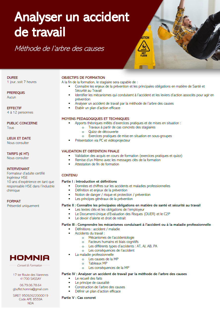 Analyser Un Accident Par La M Thode De L Arbre Des Causes Homnia