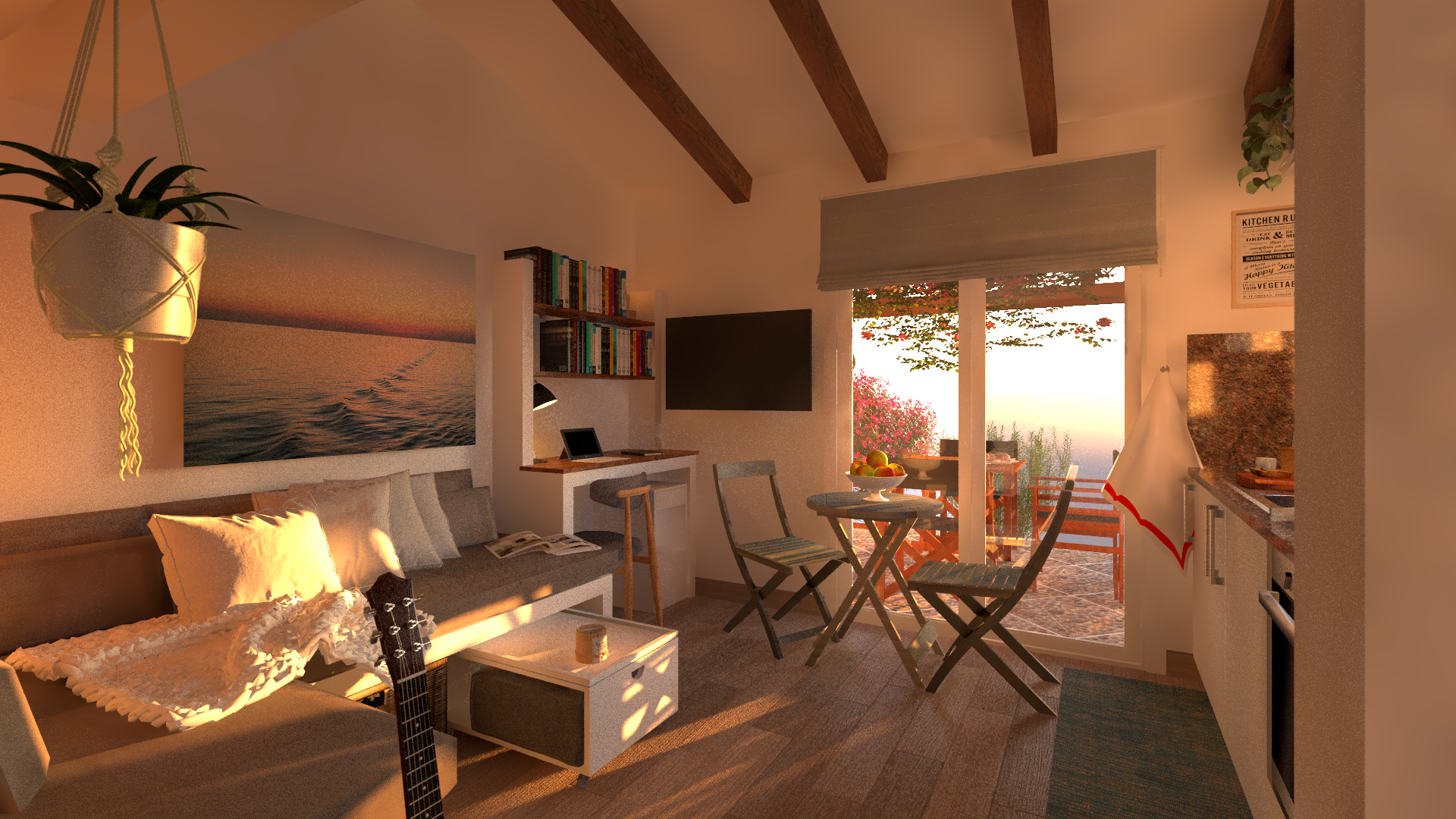 Umbau eines Anbaus in ein Studio