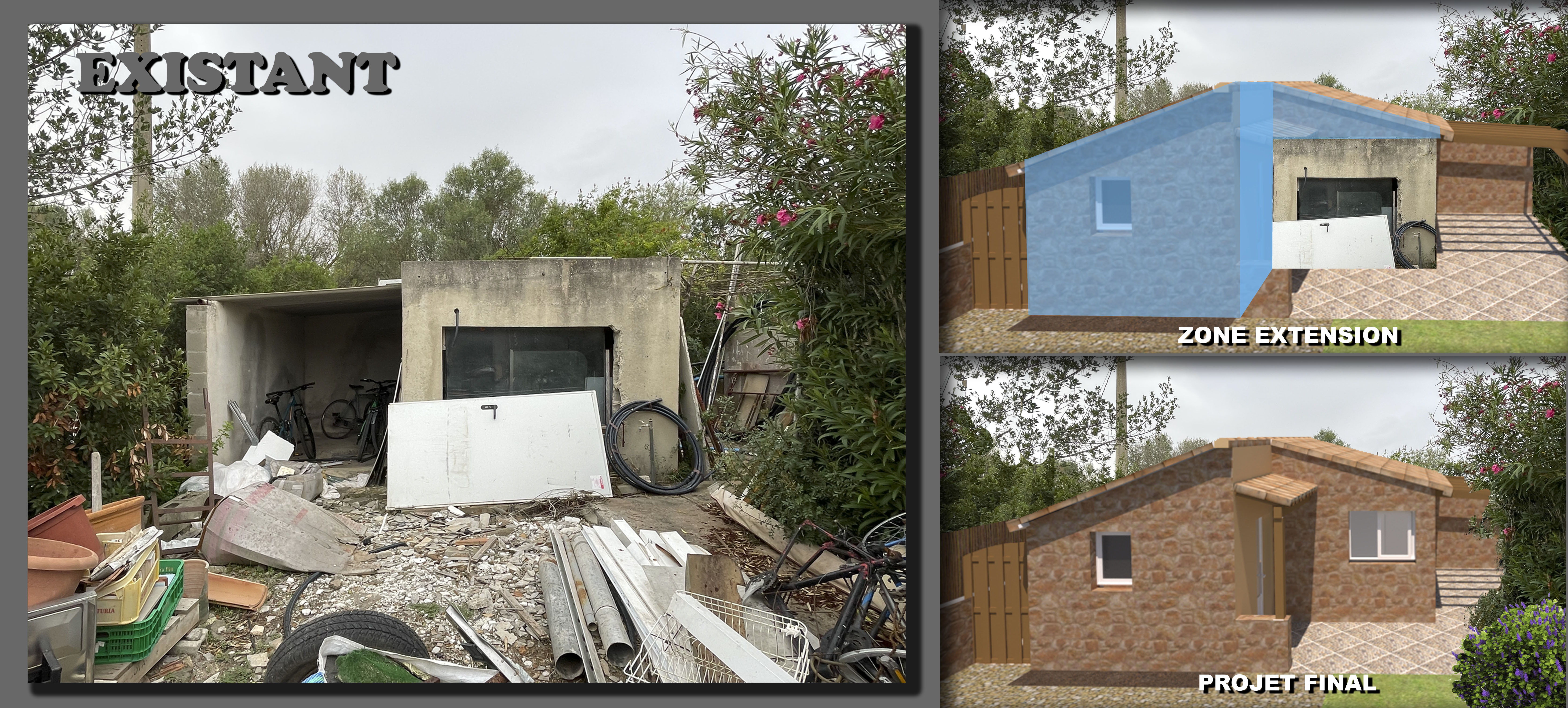 Umbau eines Anbaus in ein Studio