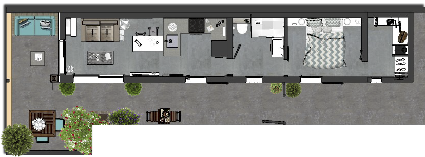 Auffrischung einer bestehenden Wohnung