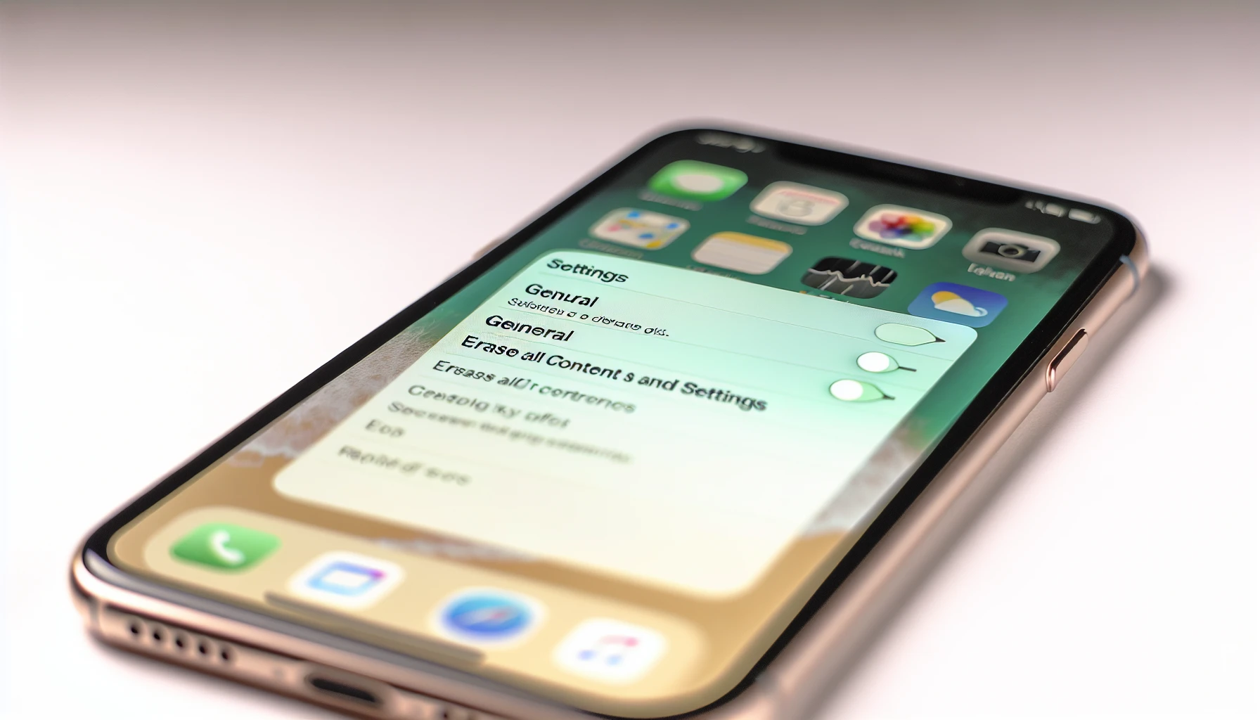 Older model iPhone being reset with 'Erase All Content and Settings' option