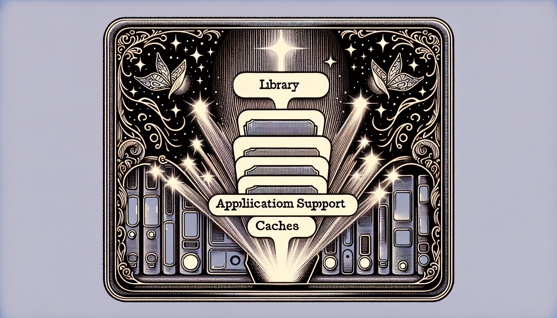 Library Application Support and Caches on Mac