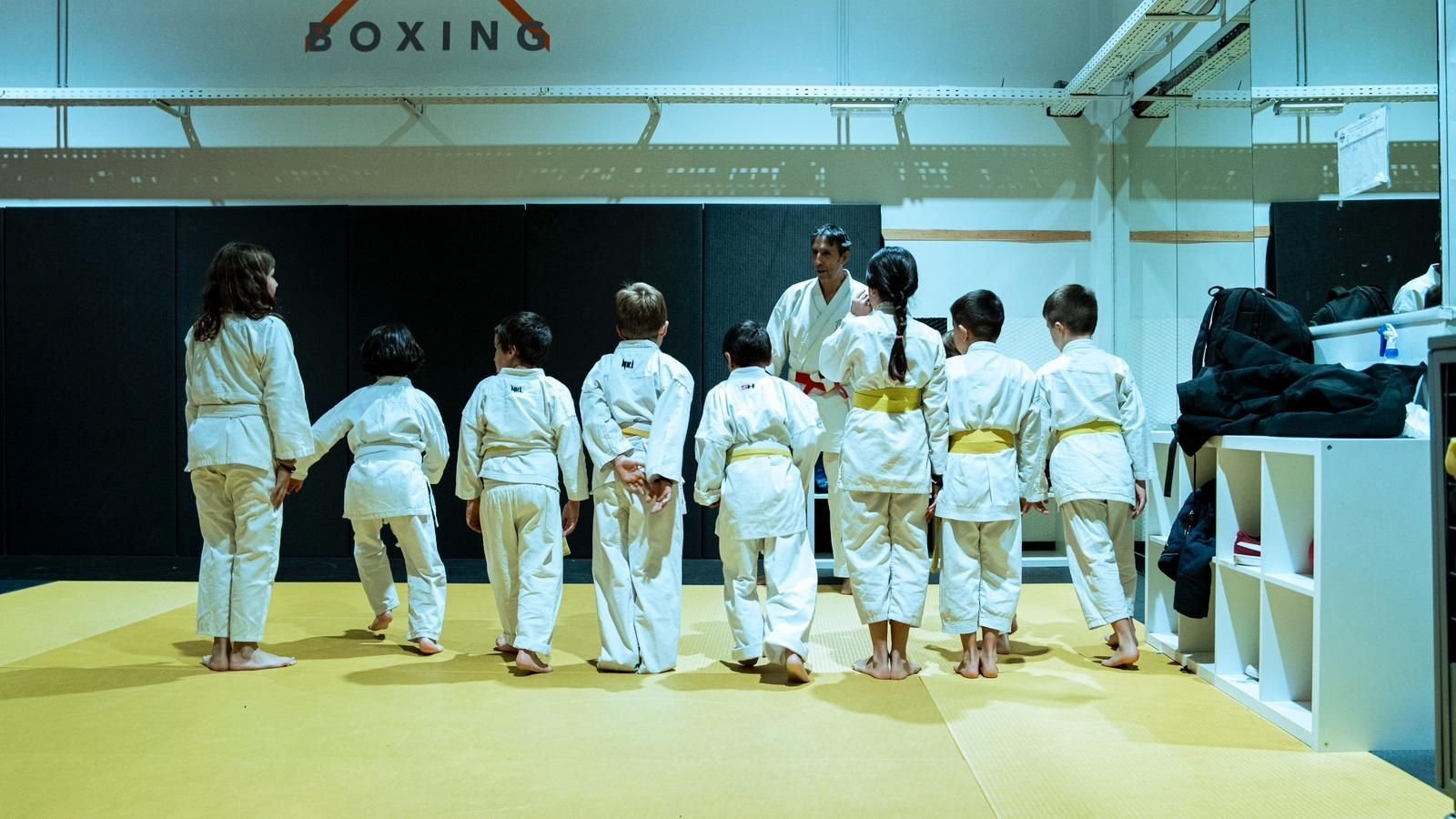 Clases de karate para niños.