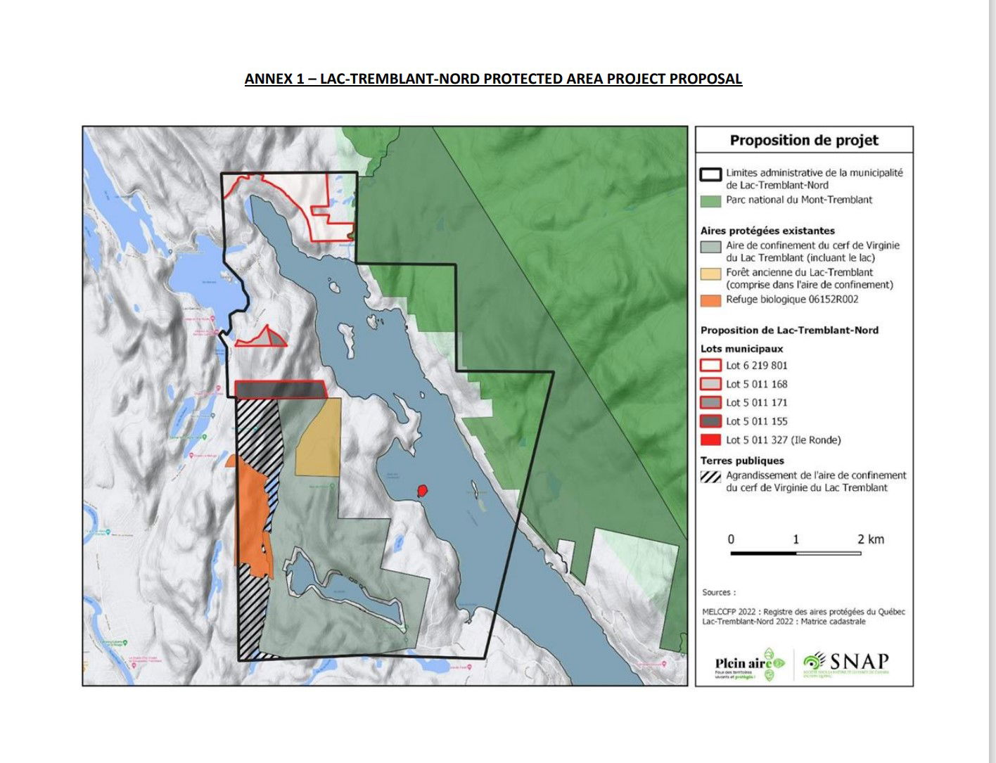 Terre publique ciblée pour la conservation par Conservation Éco-corridor Tremblant