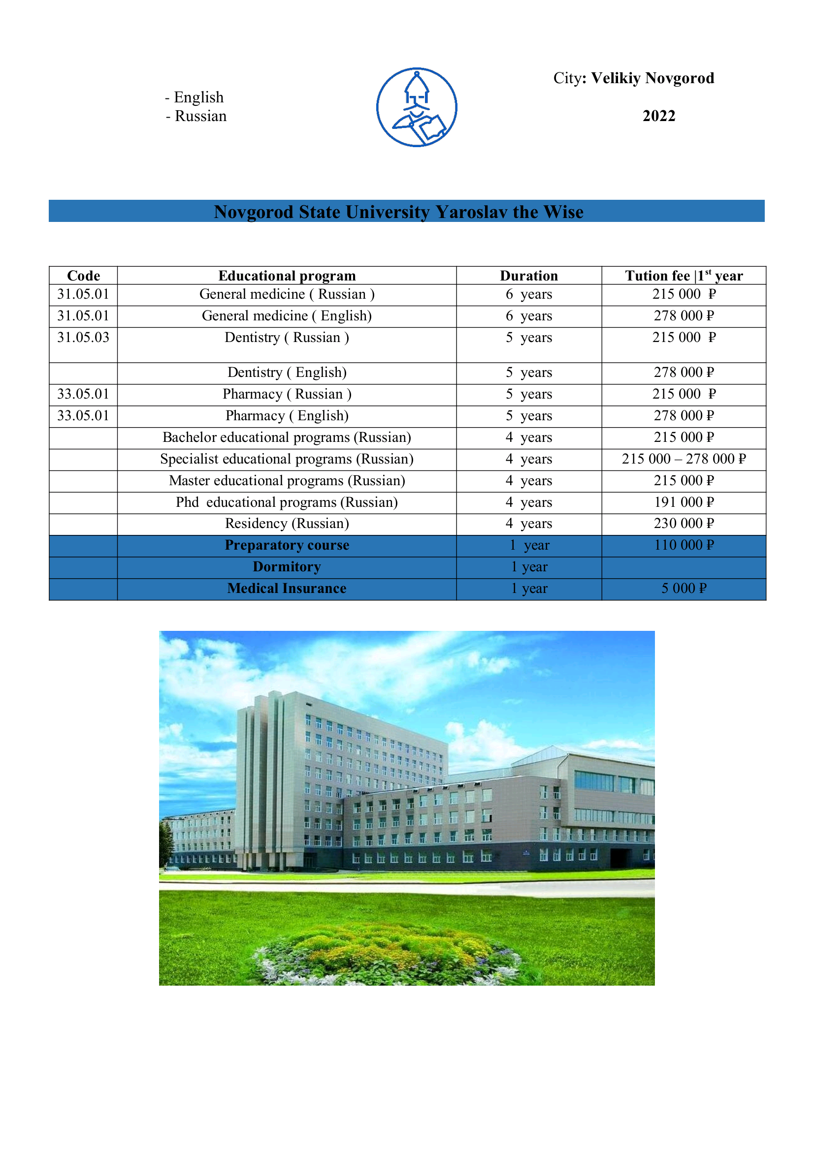 Tihama Office for Employment and Public Services provides its services in 28 universities in Russia. Here are the details of the specializations and universities in Russia.
