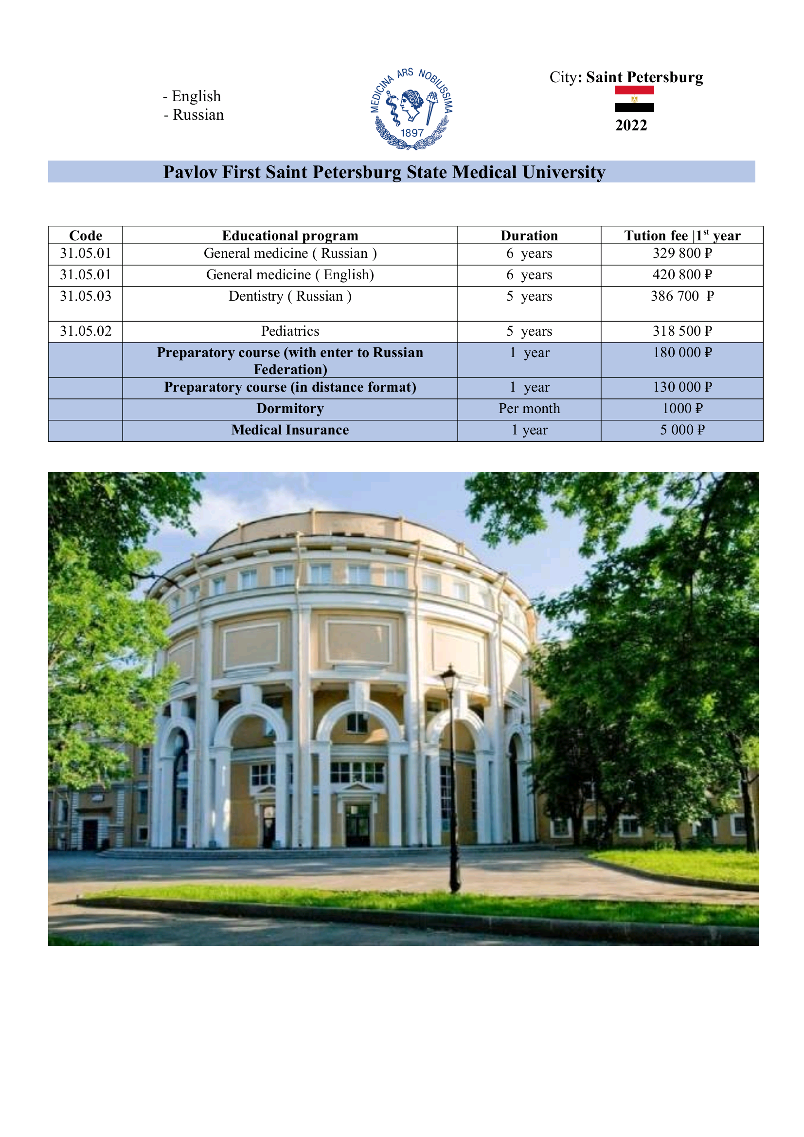 Tihama Office for Employment and Public Services provides its services in 28 universities in Russia. Here are the details of the specializations and universities in Russia.