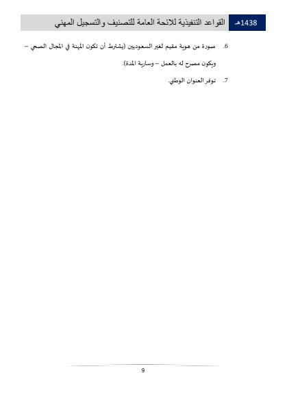 Classification and Professional Registration Levels in the Saudi Health Authority