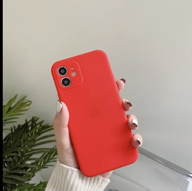 Iphone 11 case red or black silicone