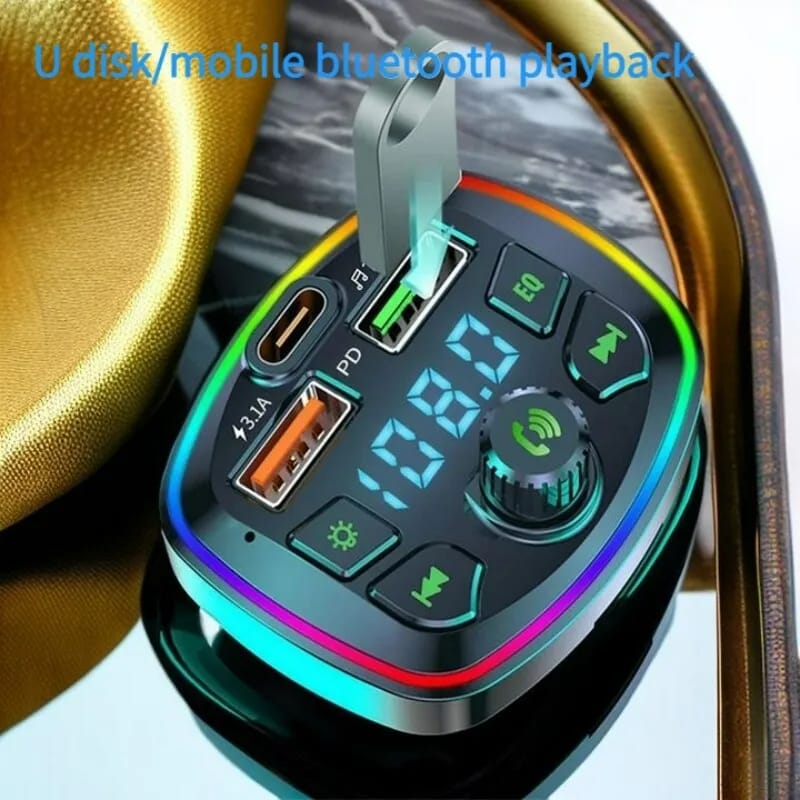 Bluetooth 5.0 compatible car FM transmitter