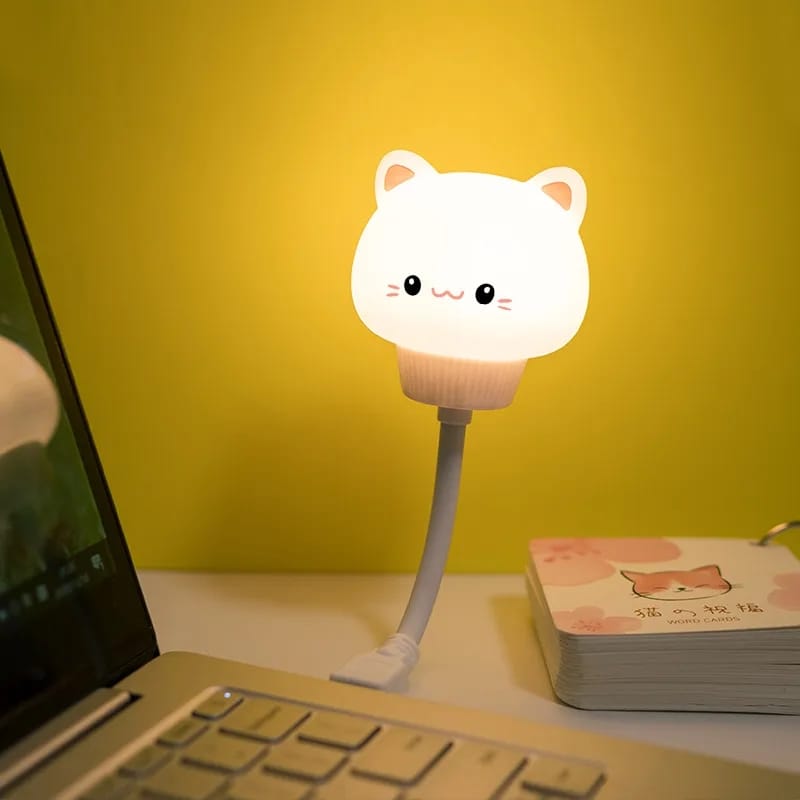 USB LED night light in the shape of a bear, cat and rabbit