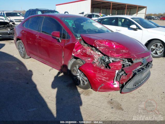 Toyota Corolla Hybrid Le 2022 Red 1.8L