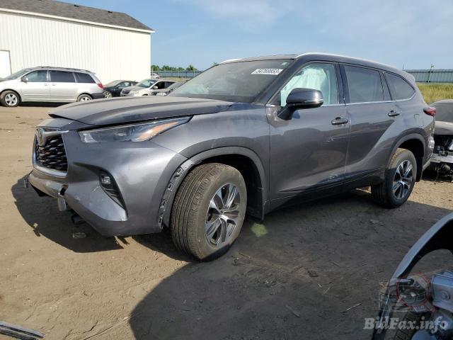 Toyota Highlander Xle 2022 Gray 3.5L 6