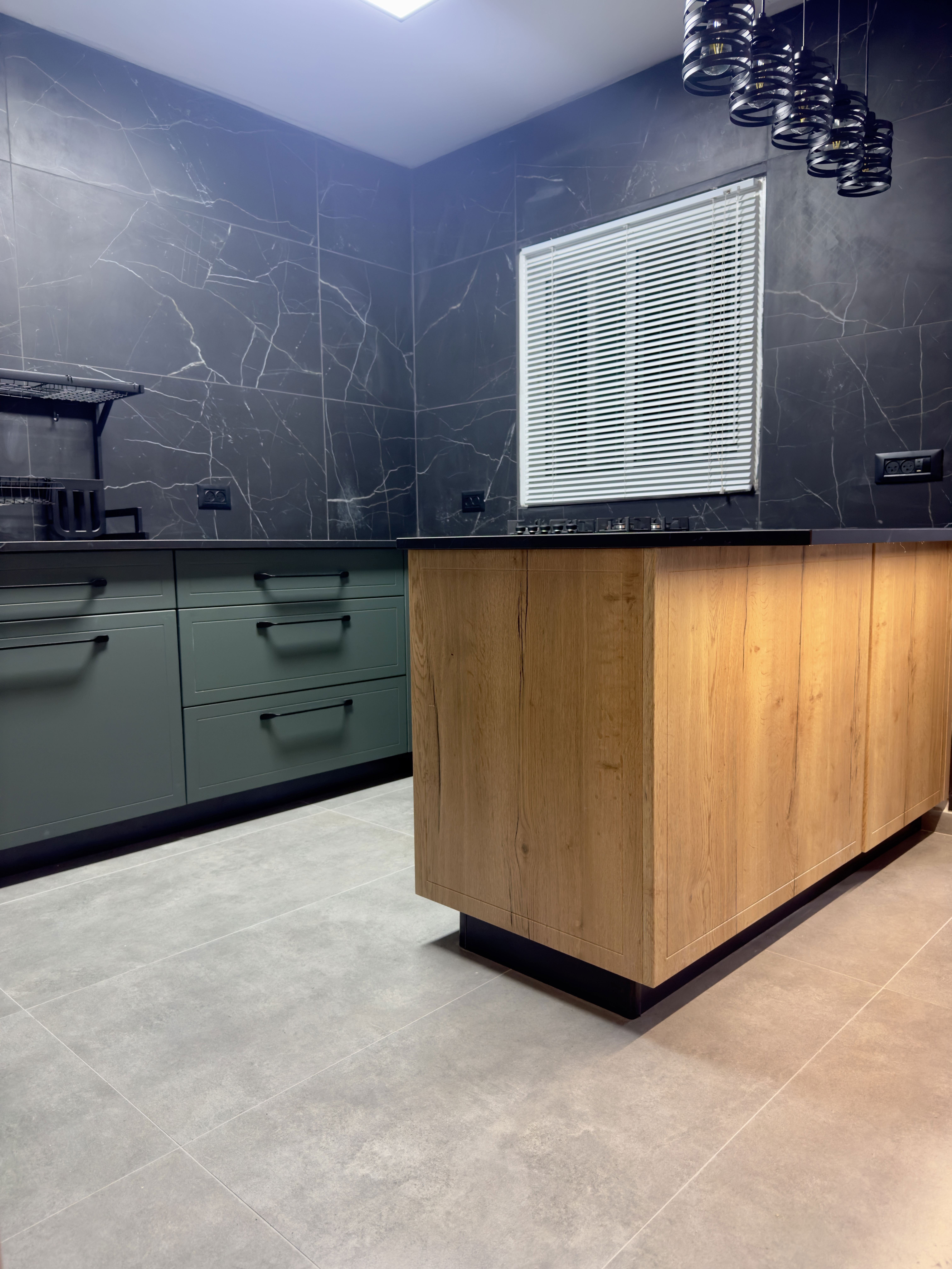 Rustic polymer kitchen