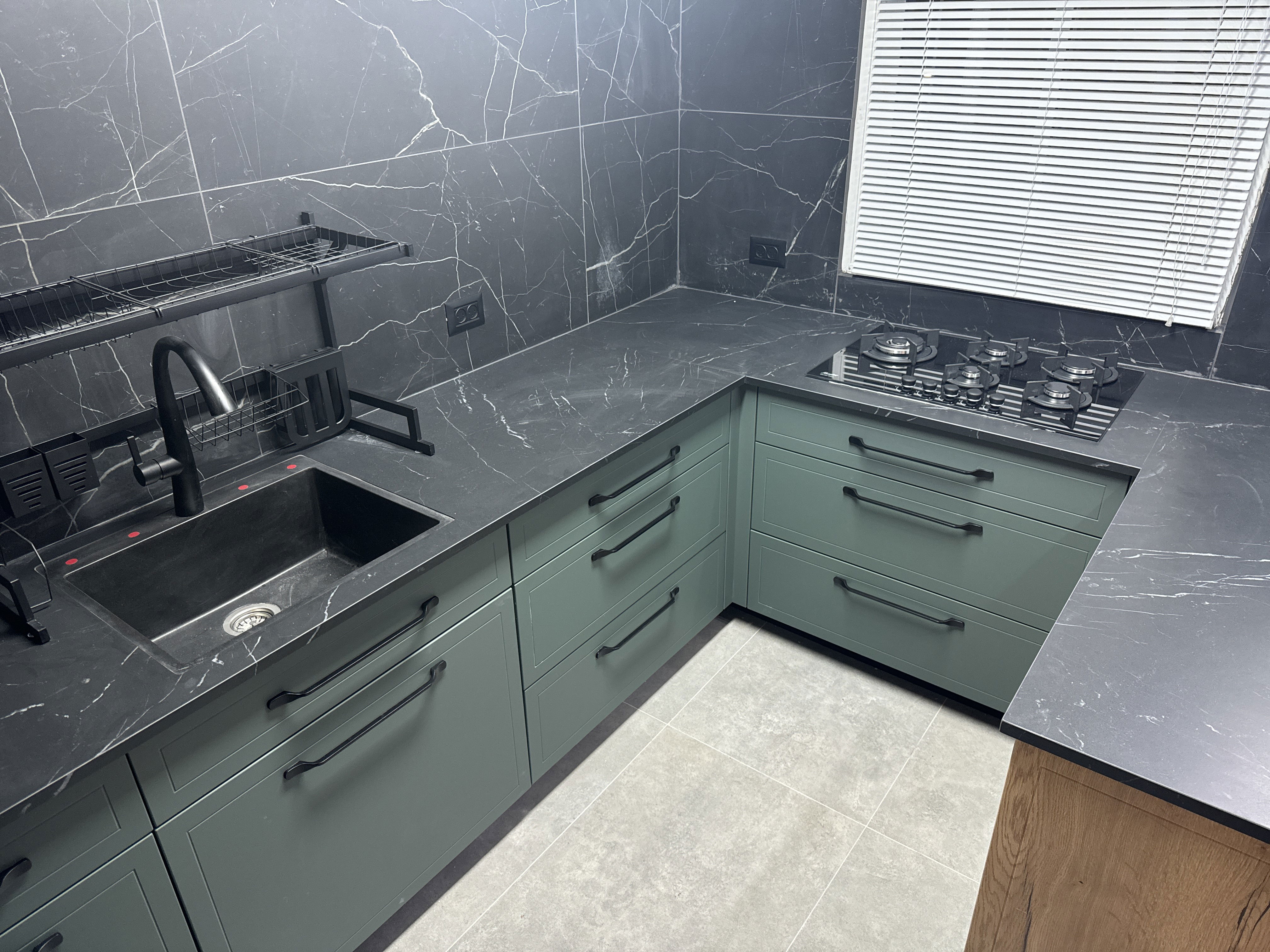 Rustic polymer kitchen