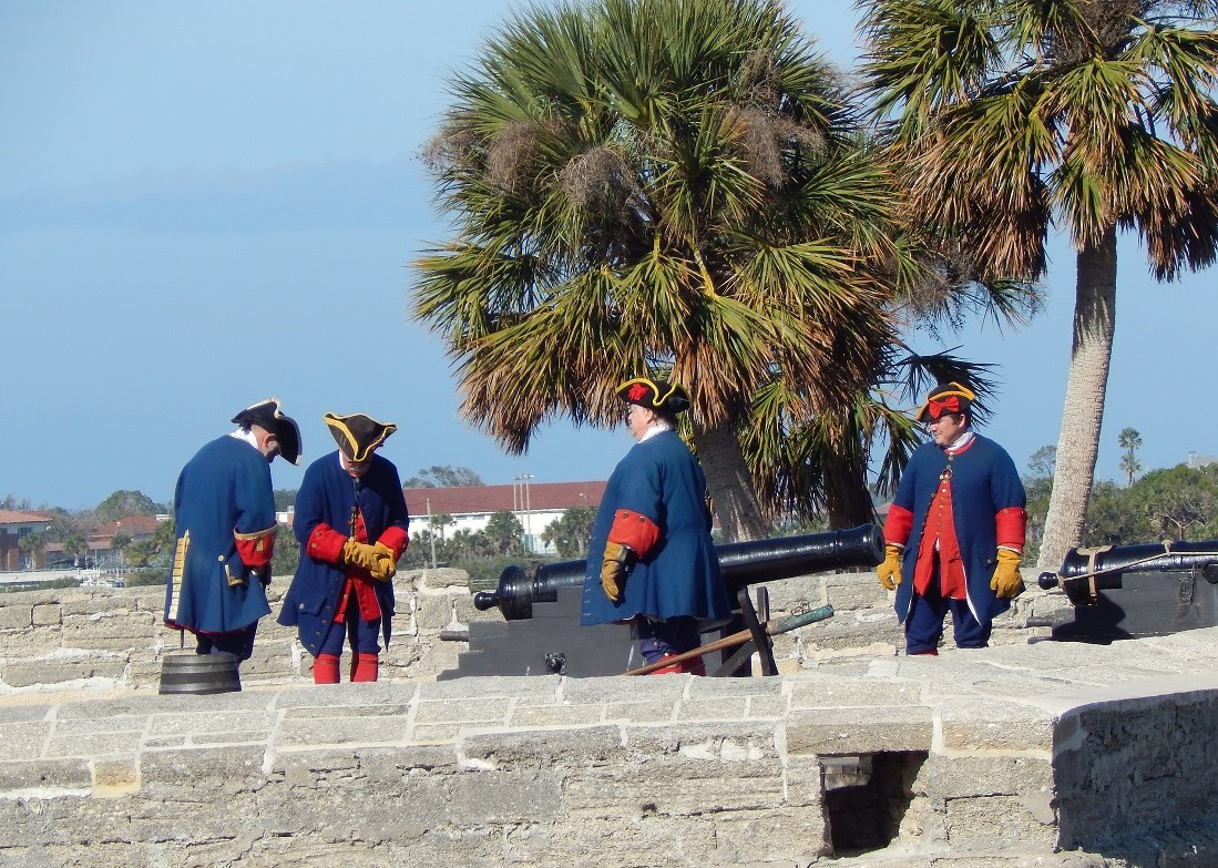 Castillo de San Marcos en San Agustín, Florida, fundado por España.