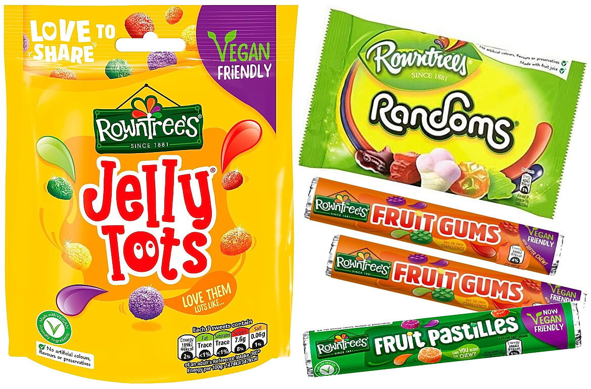 Rowntree's sweets (2023) - Jelly Tots, Randoms, Fruit Gums and Fruit Pastilles