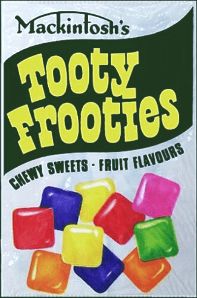 Mackintosh's Tooty Frooties wrapper (1970s)