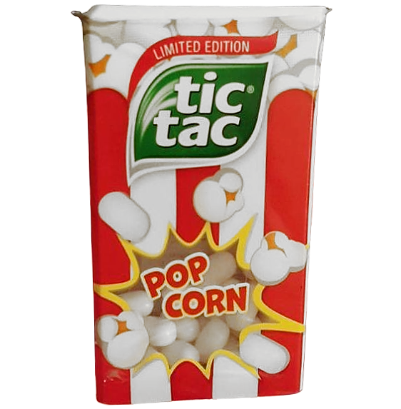 Tic Tac Limited Edition Popcorn from 2016.