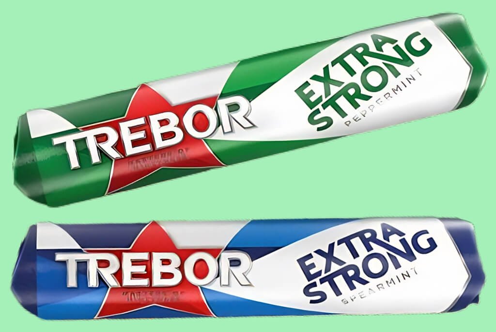 2 rolls of Trebor Extra Strong Mints from 2015. Peppermint and spearmint.