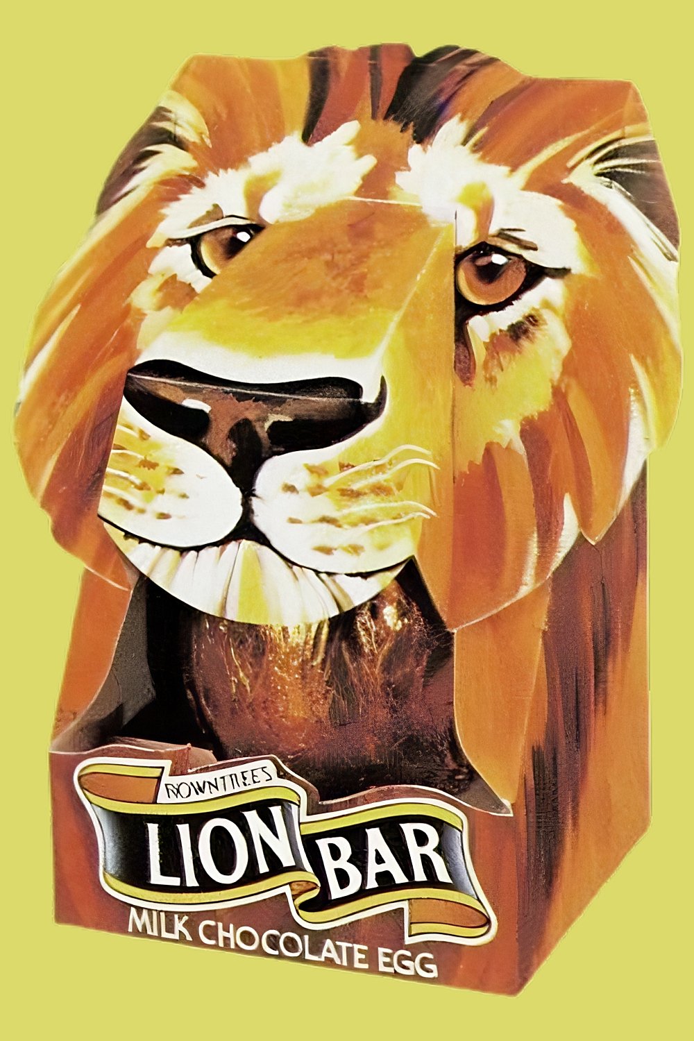 Rowntree's Lion Bar Easter Egg in box from 1987