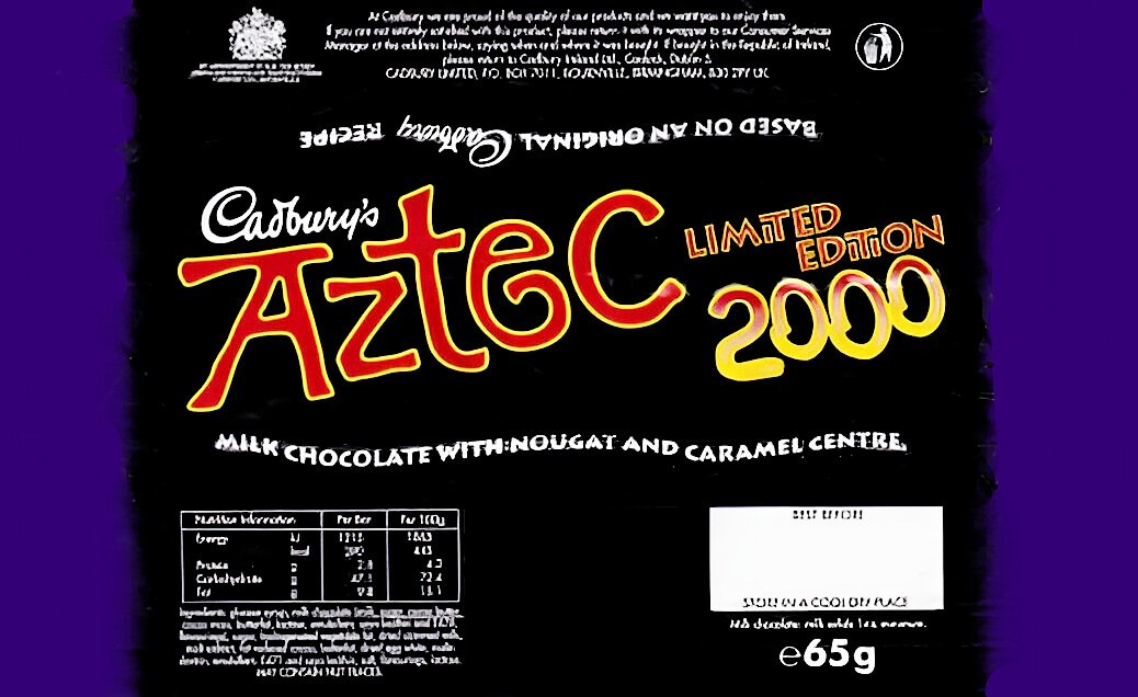 Cadbury's Aztec 2000 Limited Edition wrapper