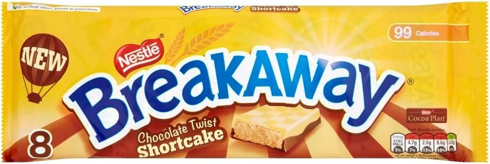 Breakaway Chocolate Twist Shortcake, pack of 8