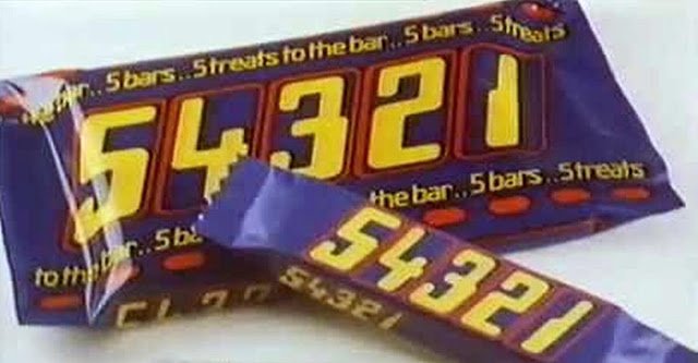 54321 chocolate bars 5 pack with loose bar
