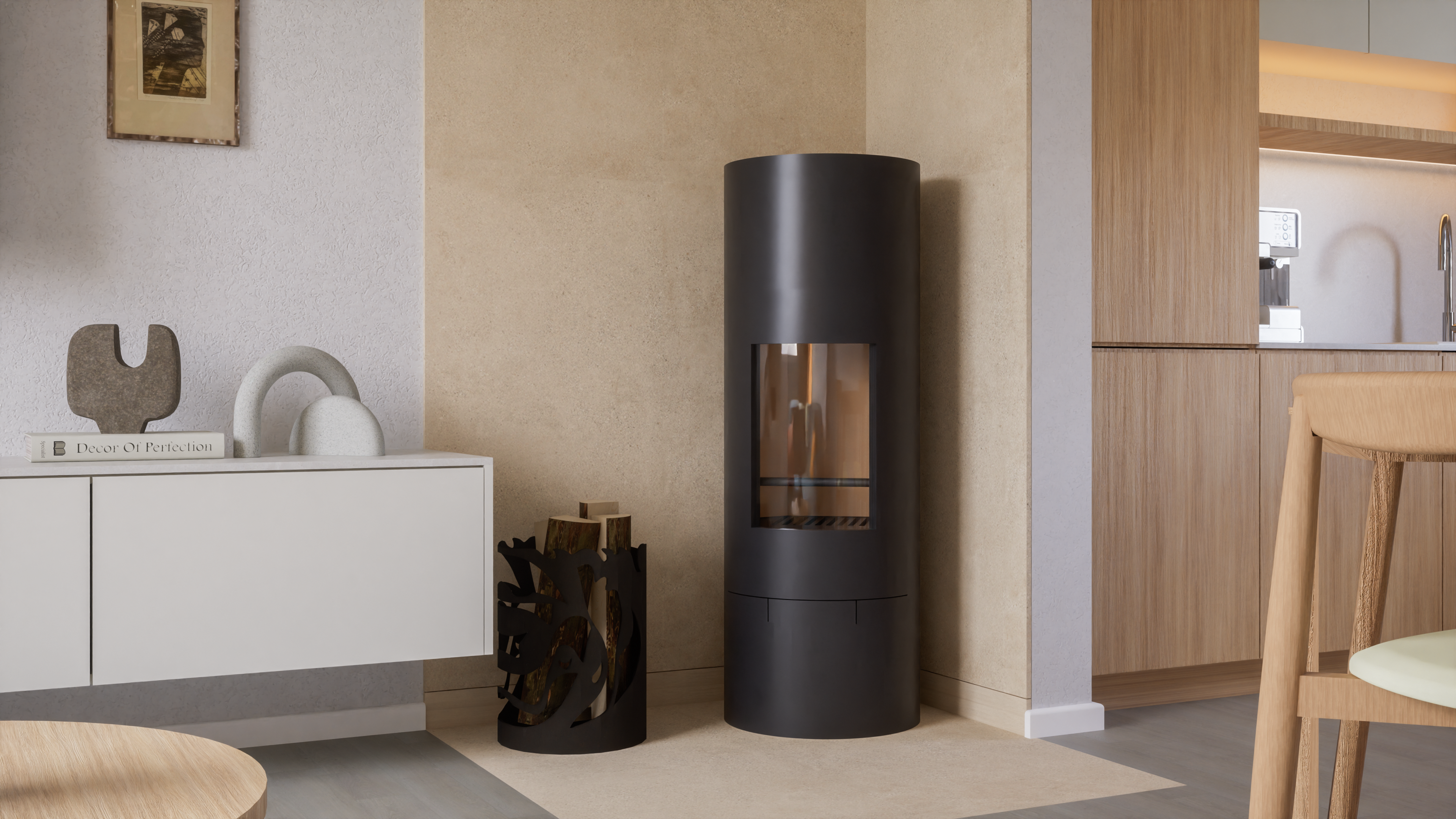 Baťa's Half-Day, Living Room with Kitchen