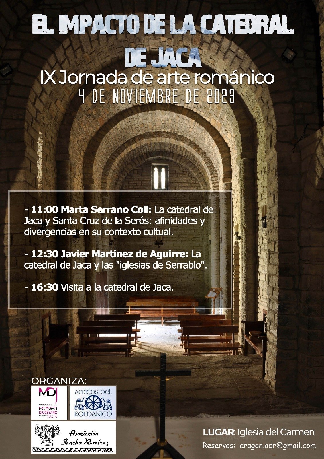 Cartel IX Jornadas de Arte Románico Jaca. Amigos del Románico