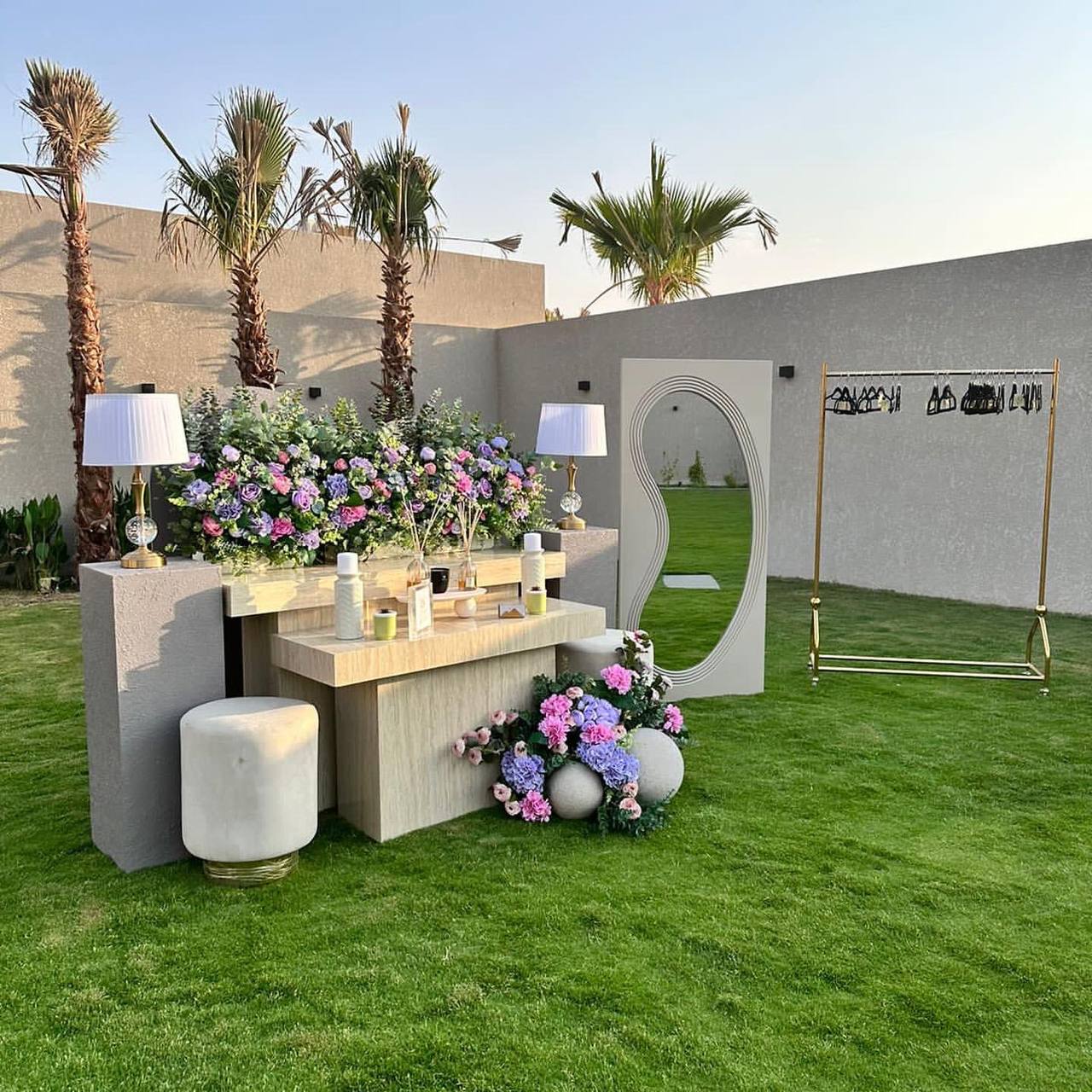 Some of our reception corner works