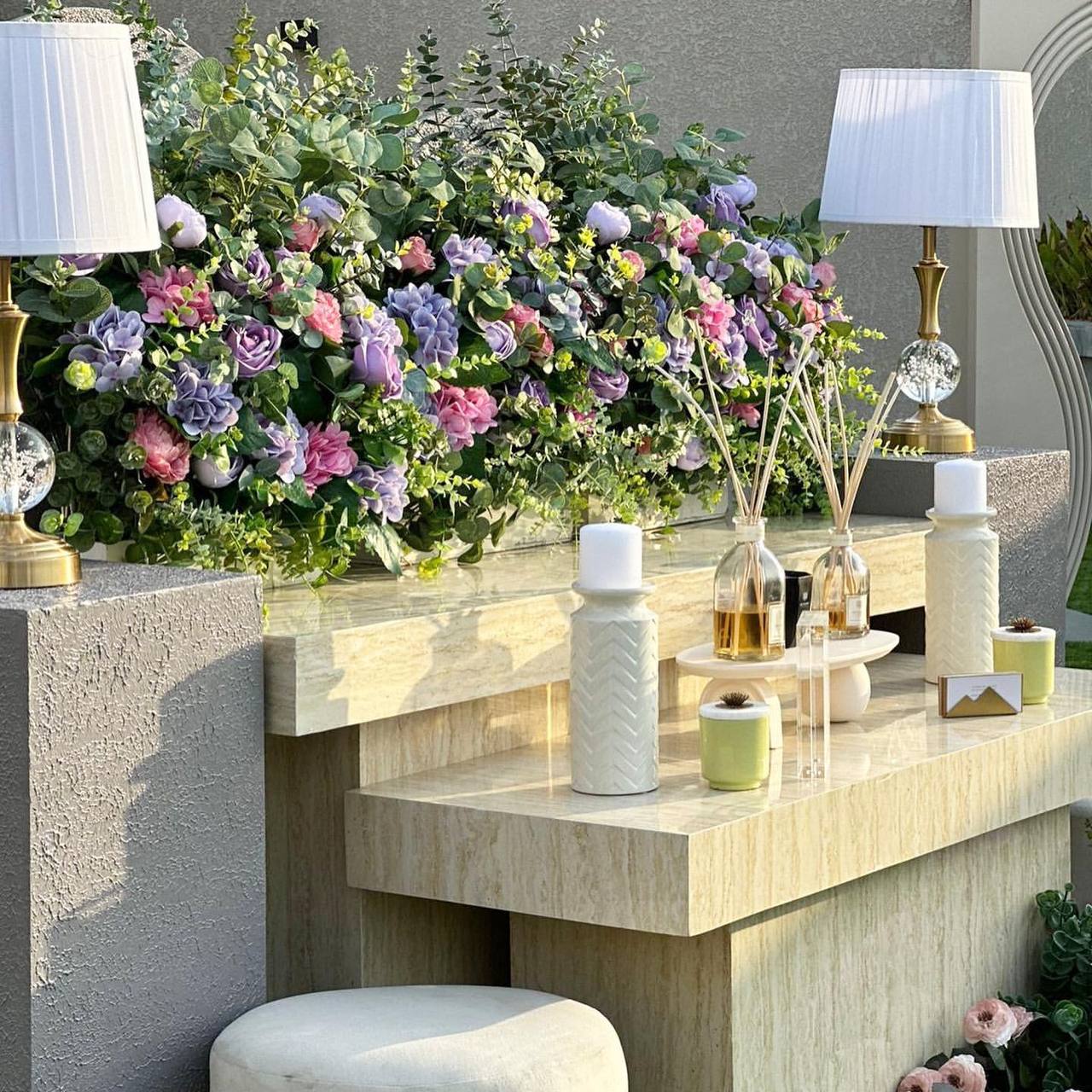 Some of our reception corner works