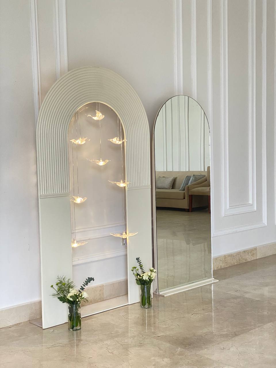 Some of our reception corner works