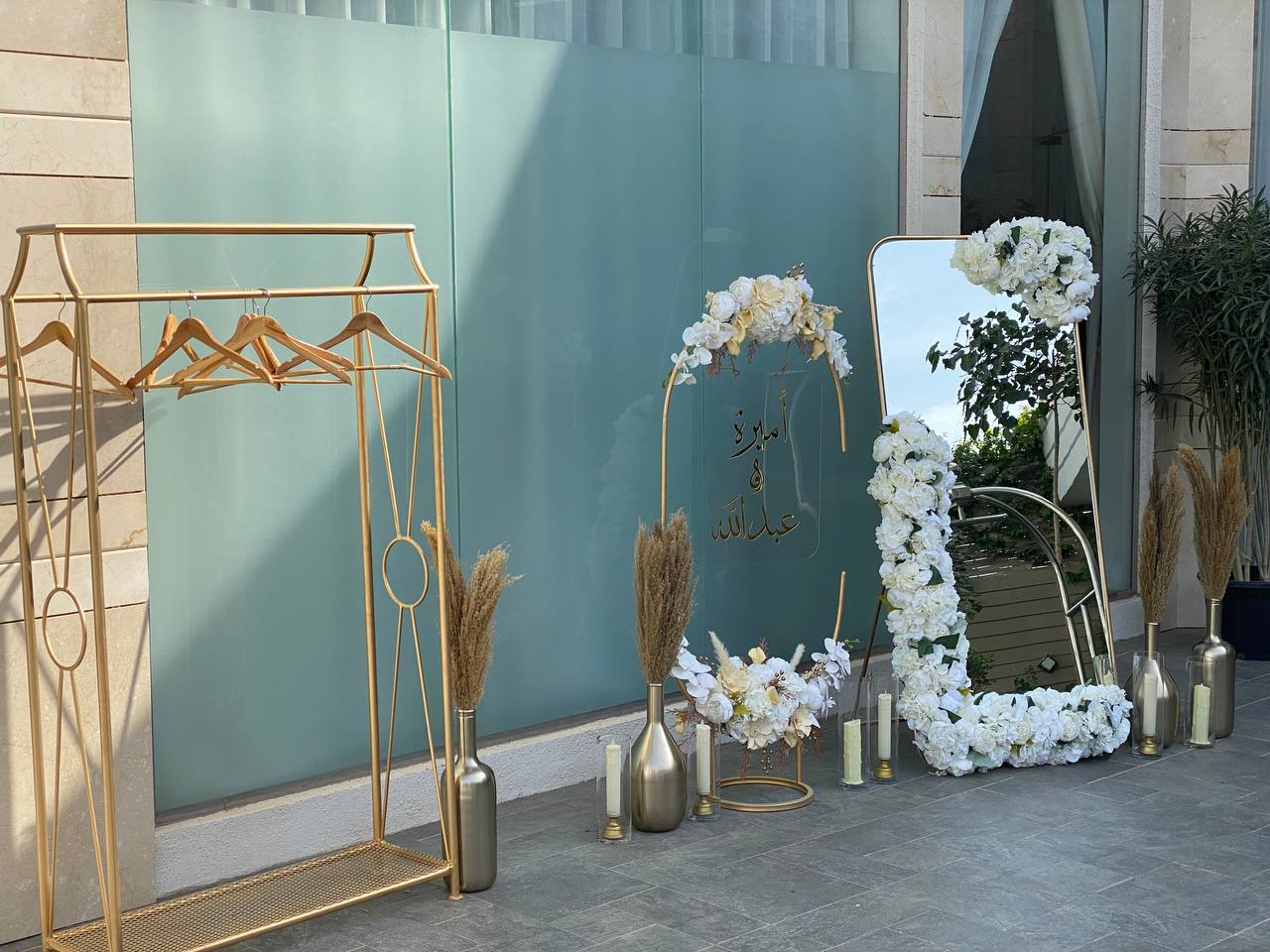 Some of our reception corner works