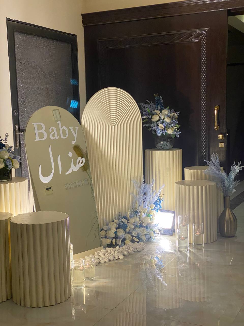 Some of our reception corner works