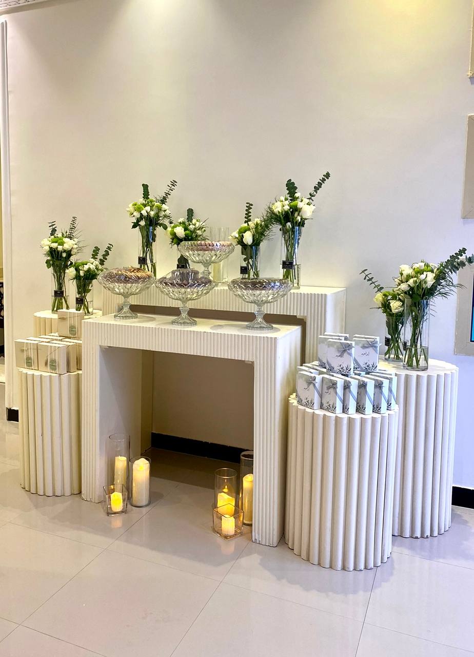 Some of our reception corner works