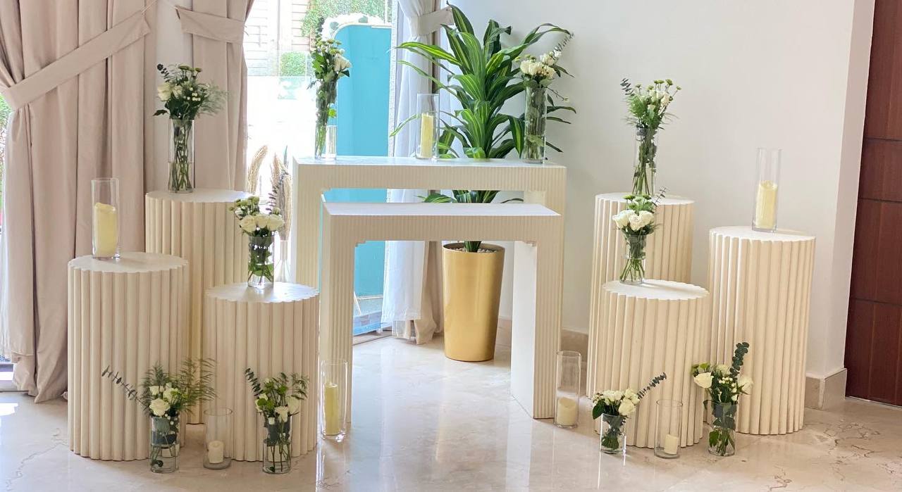 Some of our reception corner works