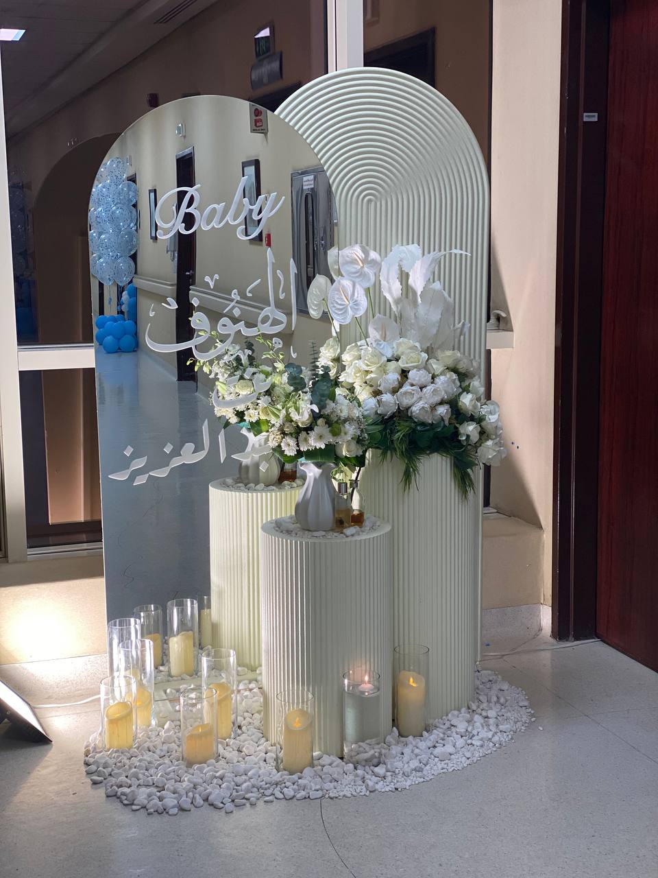 Some of our reception corner works